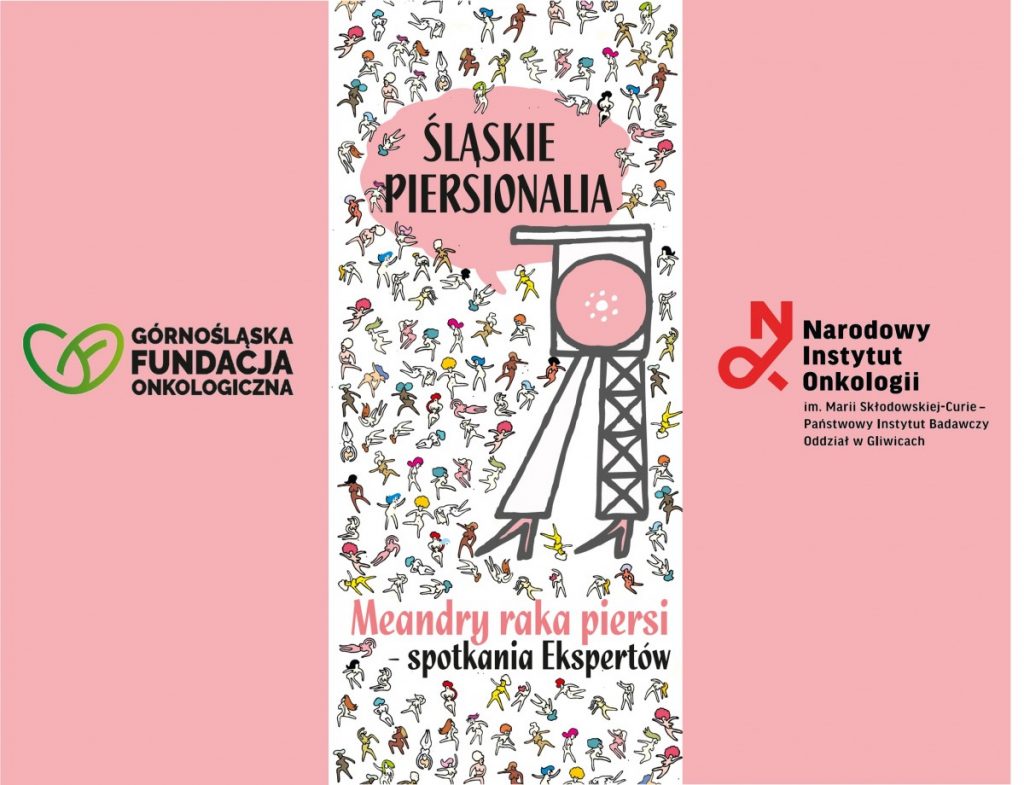 śląskie Piersionalia - meandry raka piersi spotkanie ekspertów, logo GFO, logo NIO