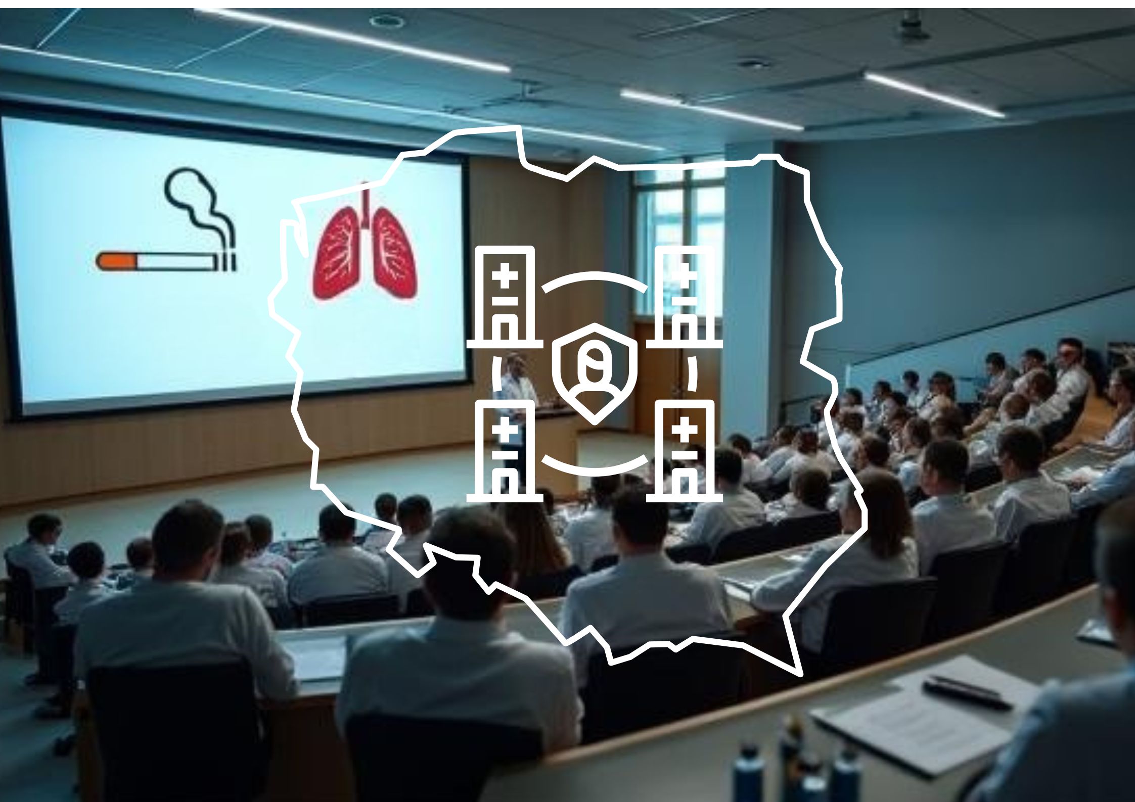 audytorium - prezentacja dotycząca palenia tytoniu