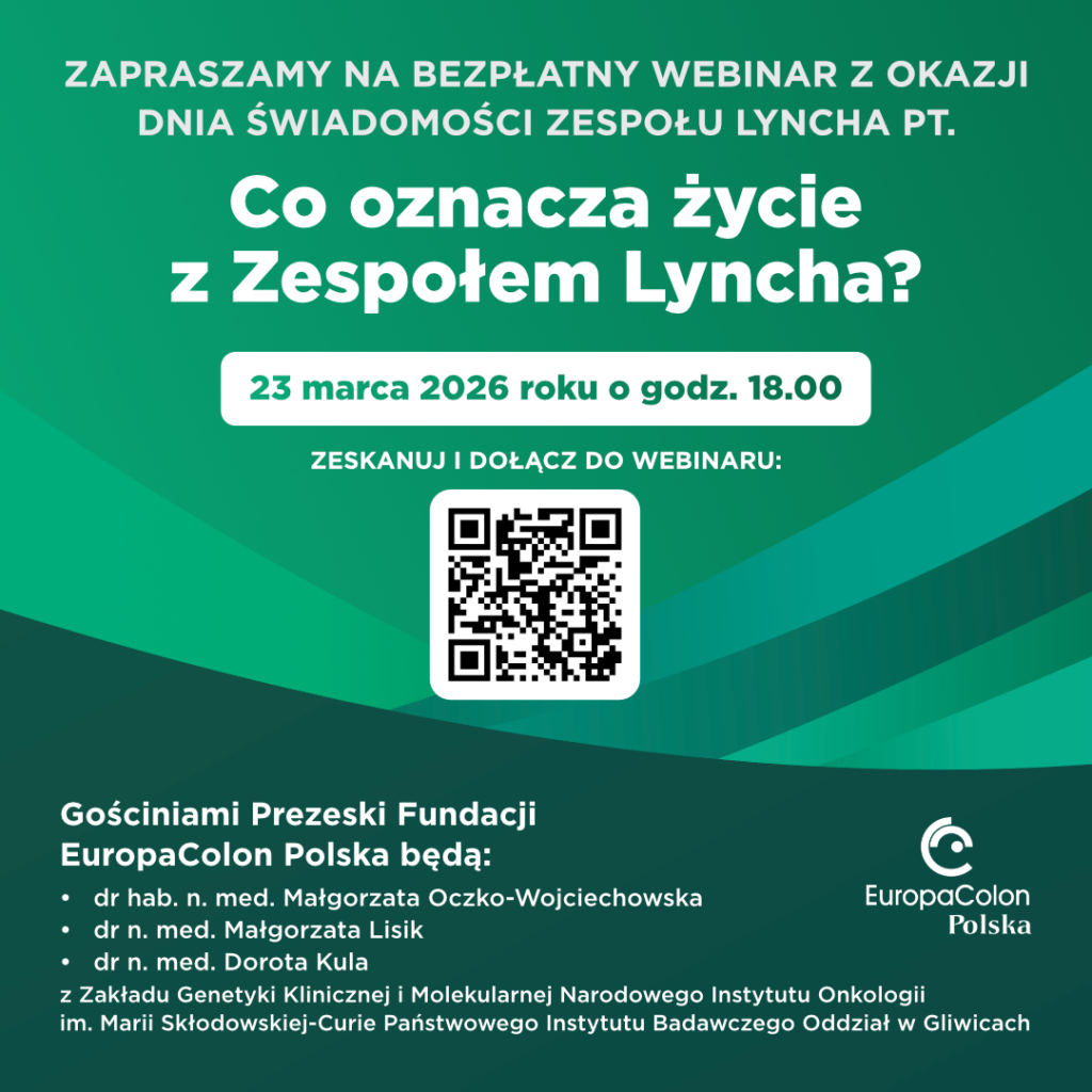 zaproszenie na webinar co oznacza zycie z zespołem lyncha - 23 marca 2026