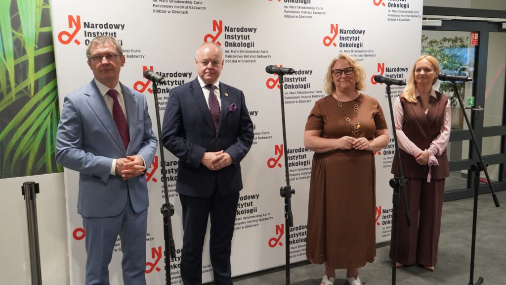 Otwarcie Oddziału Terapii Izotopowej - Sławomir Blamek, Marek Gzik,Daria Handkiewicz-Junak, Jolanta Sobierańska-Grenda